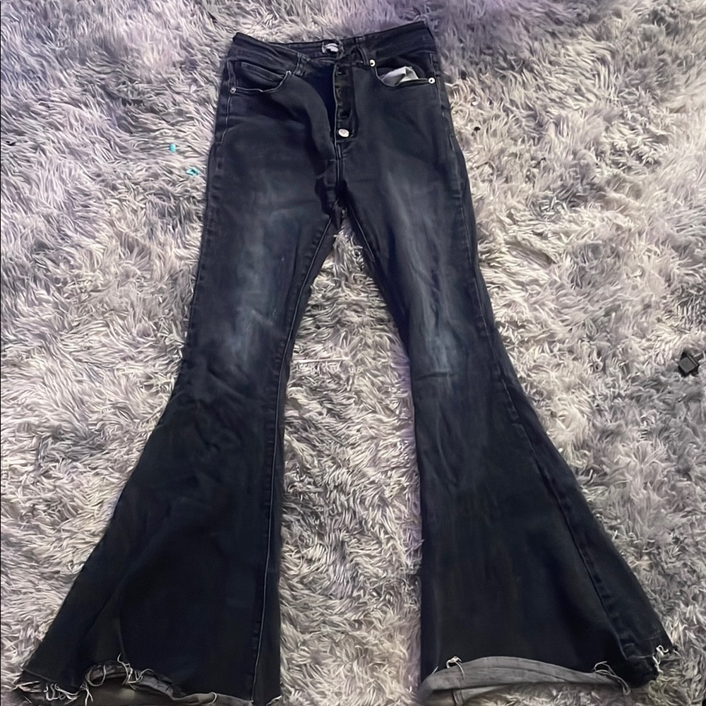 Flared Black Jeans
